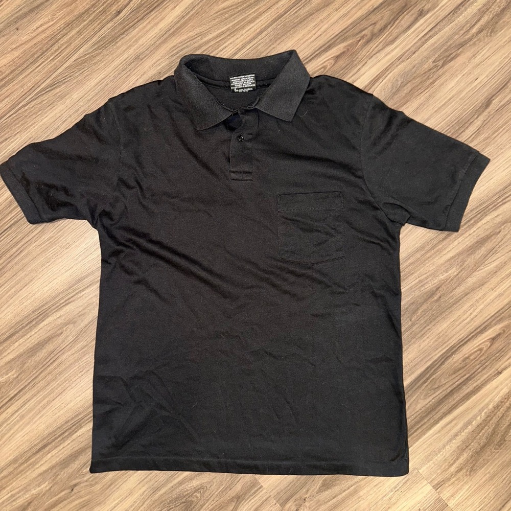 Harley-Davidson Polo Shirt Pocket Front Short‎ Sleeve Black Medium SEE PHOTOS